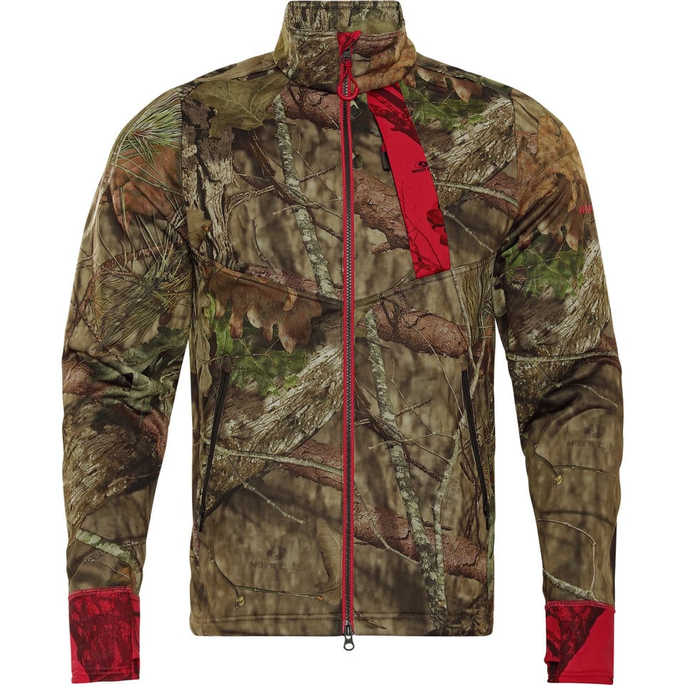Men's Moose Hunter 2.0 Fleece Jacket Mossy Oak Break-Up Country/Mossy Oak Red