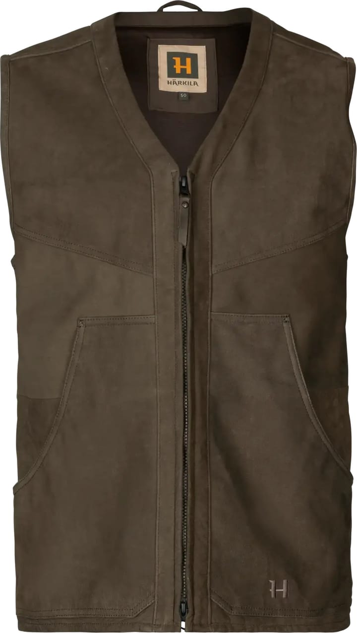 Men's Pro Hunter Leather Vest Willow Green Härkila