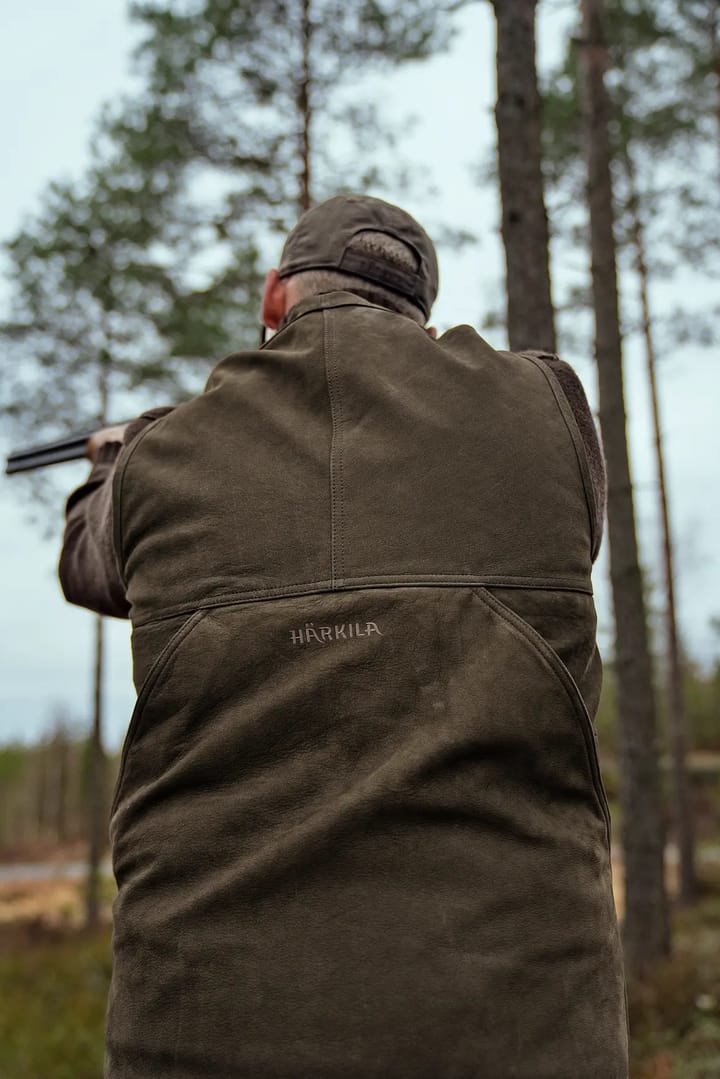 Men's Pro Hunter Leather Vest Willow Green Härkila