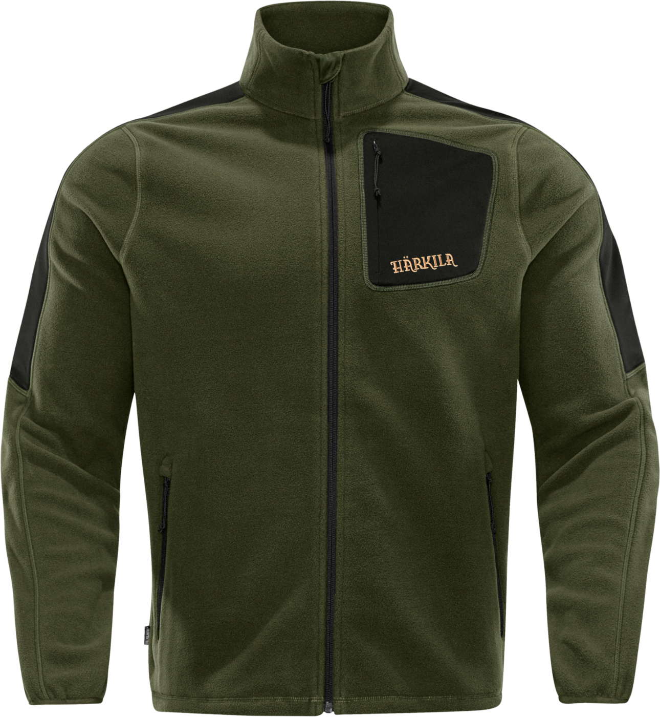 Härkila Men's Venjan Fleece Jacket Duffel green/Black