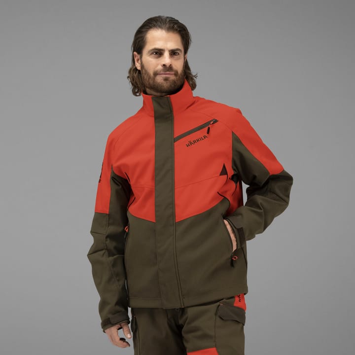 Härkila Men's Wildboar Pro Jacket Wildboar Orange/Willow Green Härkila
