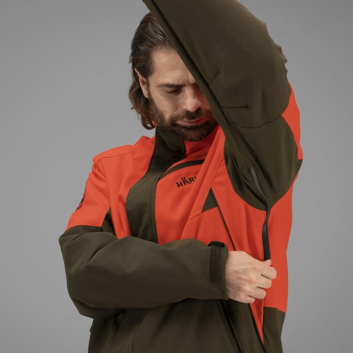 Härkila Men's Wildboar Pro Jacket Wildboar Orange/Willow Green Härkila