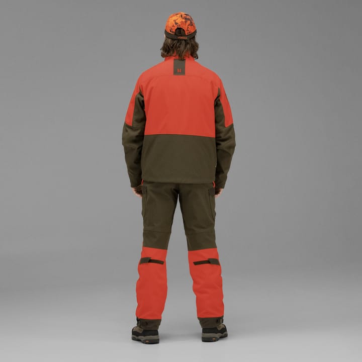 Härkila Men's Wildboar Pro Jacket Orange blaze/Willow green Härkila