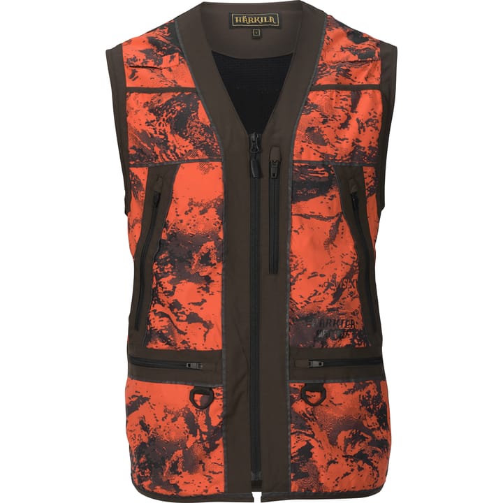 Härkila Men's Wildboar Pro Safety Waistcoat Axis Msp®Orange Blaze/Shadow Brown Härkila