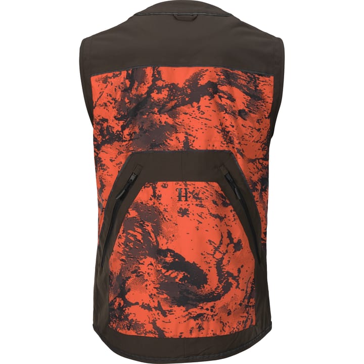 Härkila Men's Wildboar Pro Safety Waistcoat Axis Msp®Orange Blaze/Shadow Brown Härkila