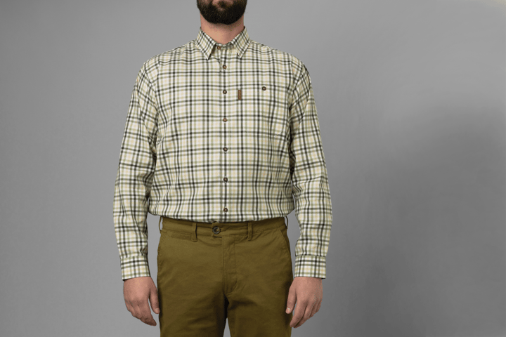 Men's Milford Shirt Beech green check Härkila