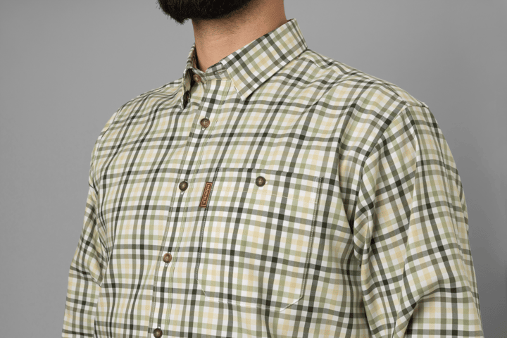 Men's Milford Shirt Beech green check Härkila