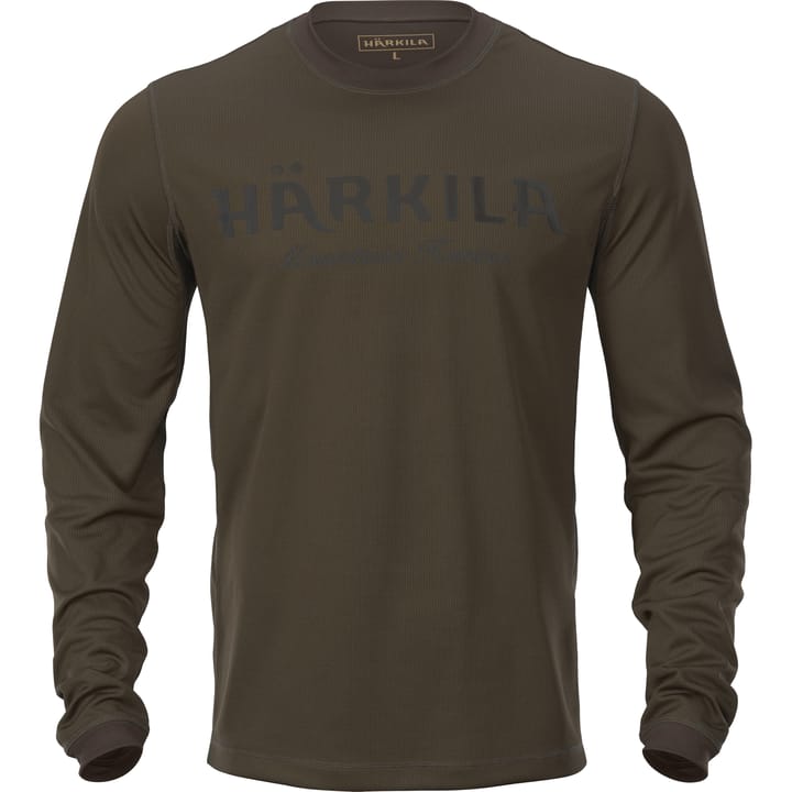 Men's Mountain Hunter L/S T-shirt Hunting green/Shadow brown Härkila