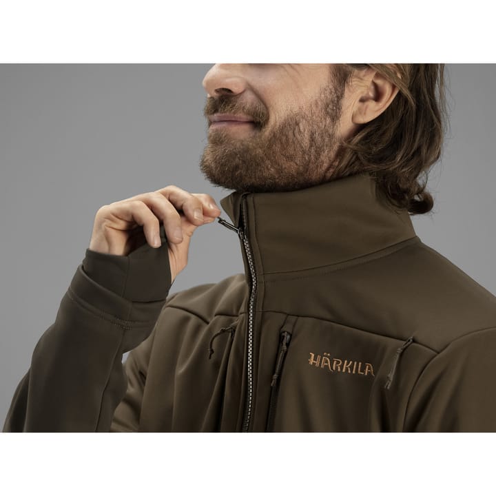 Härkila Men's Mountain Hunter Pro WSP Fleece Jacket Hunting Green/Shadow Brown Härkila