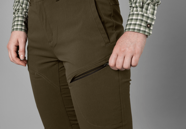 Härkila Women's Retrieve Light Pants Dark Warm Olive Härkila