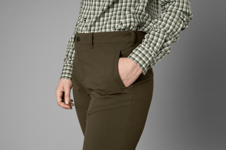 Härkila Women's Retrieve Light Pants Dark Warm Olive Härkila