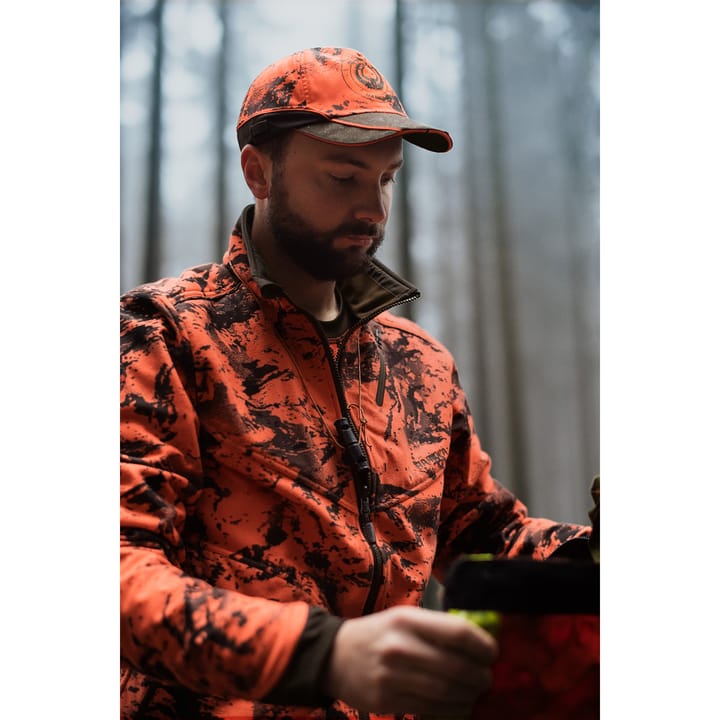 Härkila Men's Wildboar Pro Reversible Fleece Jacket Willow Green/Axis Msp®Wildboar Orange Härkila