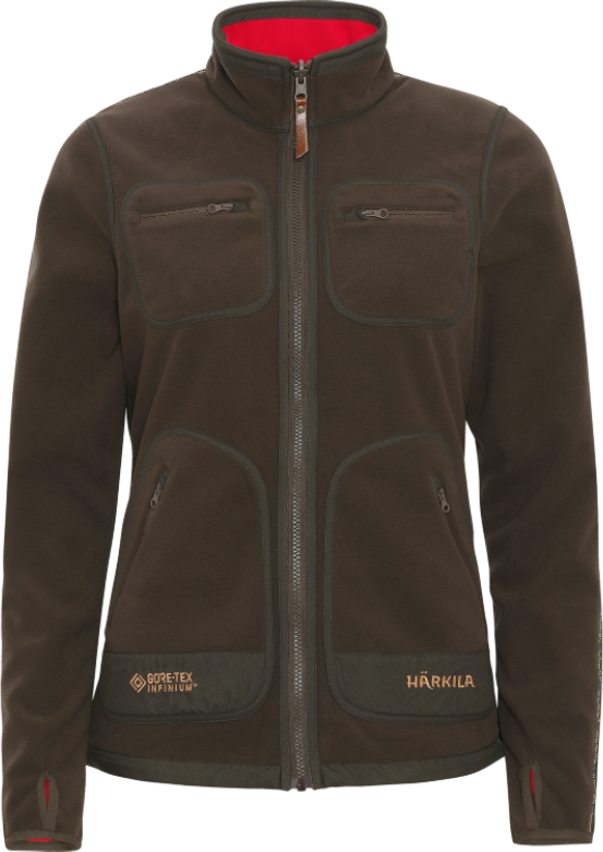 Härkila Women's Kamko Fleece Brown/Red Mellanlager tröjor L