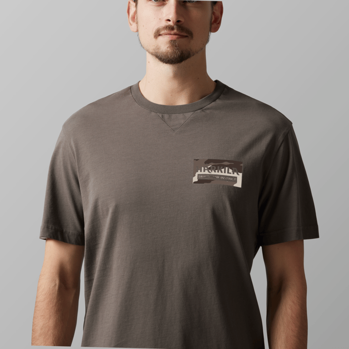 Härkila Men's Core T-Shirt Brown Granite Härkila