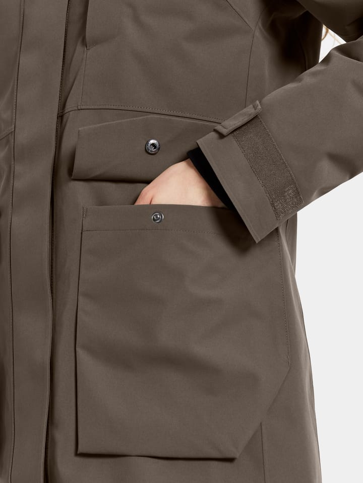 Didriksons Women's Harriet Parka Mocha Brown Didriksons Didriksons Women's Harriet Parka Mocha Brown Didriksons