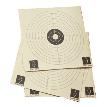 Hatsan Paper Target 10-rings 14×14 cm Beige