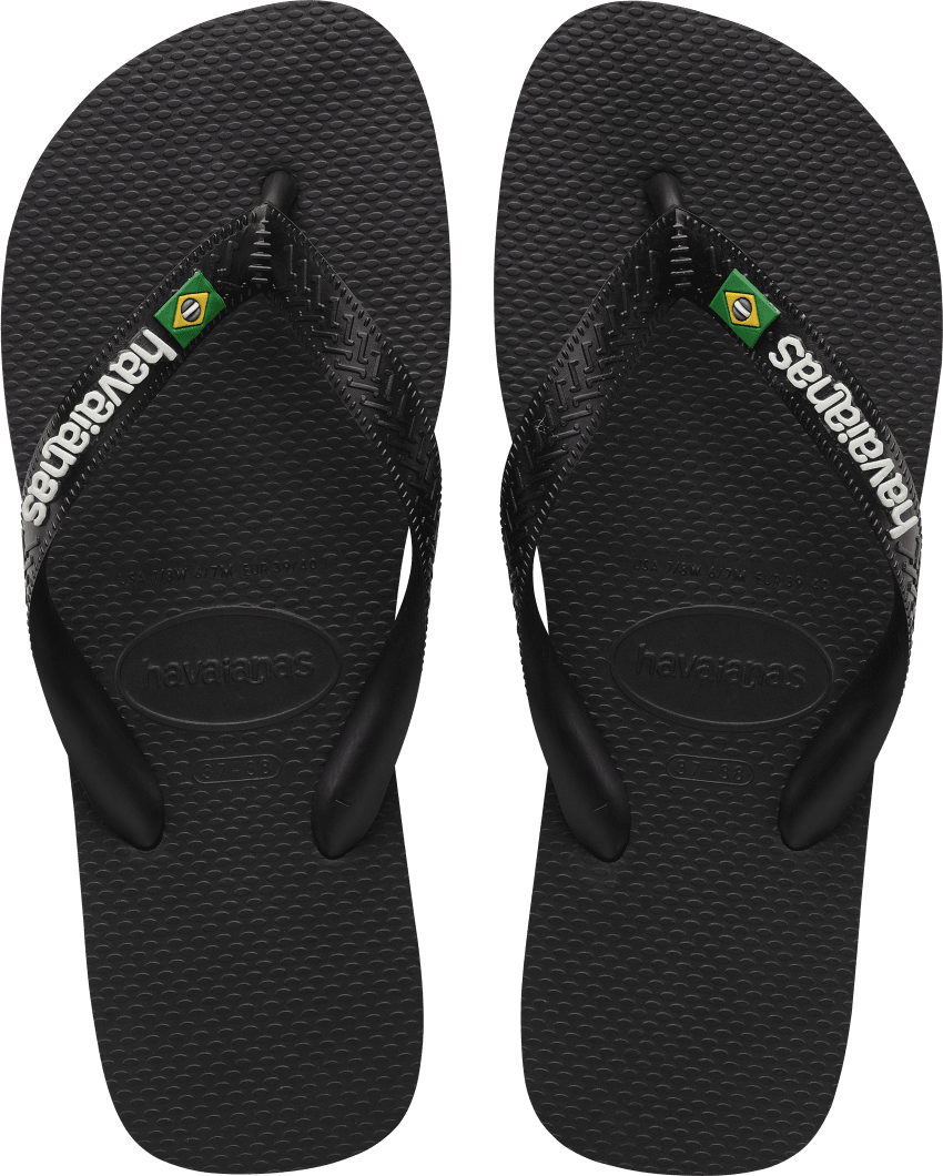 Havaianas Men's Brasil Logo Black/Black