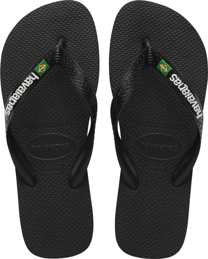 Men's Brasil Logo Black/Black Havaianas