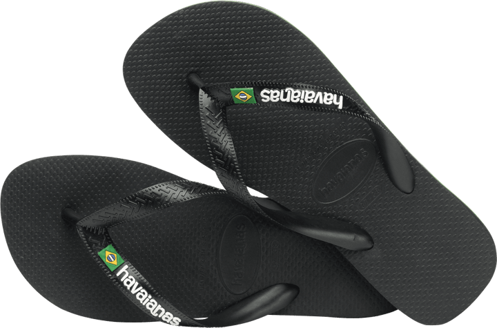 Havaianas Men's Brazil Logo Black/Black Havaianas