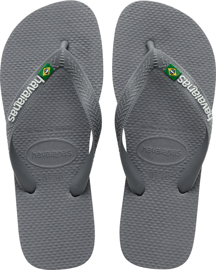 Men's Brasil Logo Steel Grey/Grey Havaianas