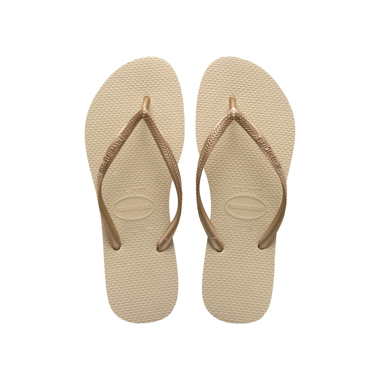 Havaianas Unisex Slim Sand Grey/Light Golden