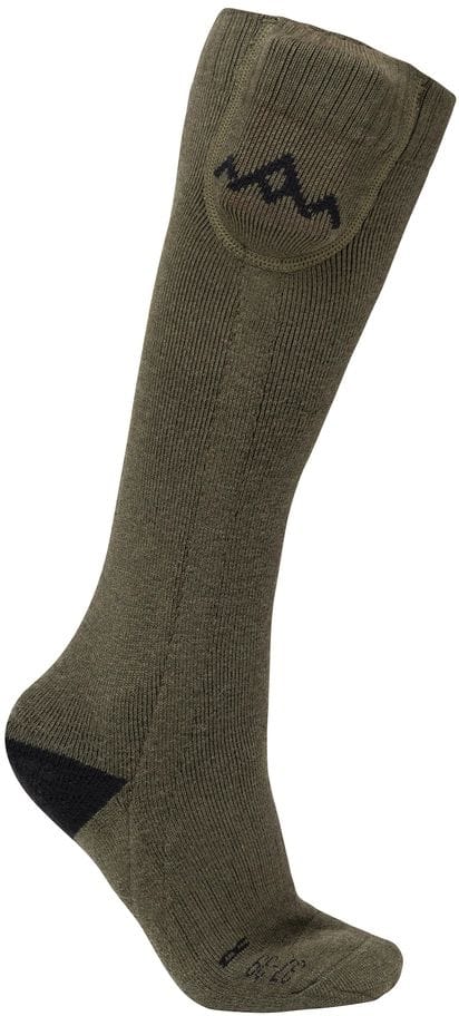 Heat Experience Heatx Heated Everyday Socks With Batteries V2 Olive Green Heat Experience
