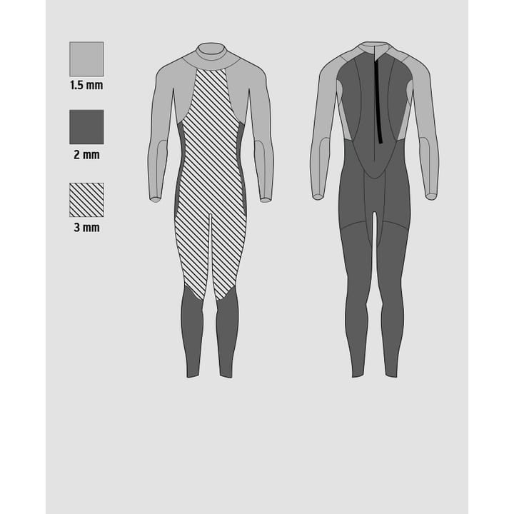 Head Men's Open Water Shell Wetsuit Black/Orange Head