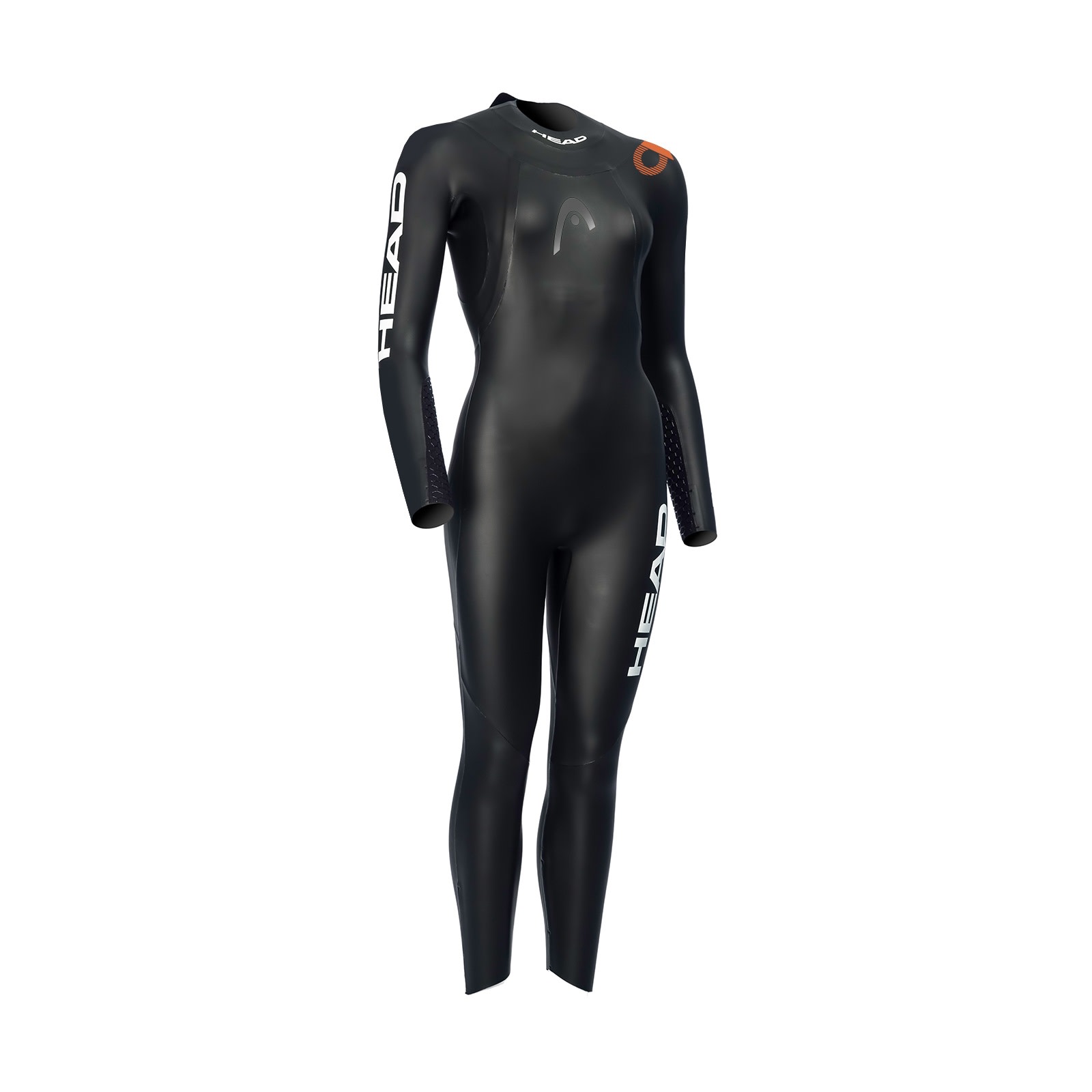 Women’s Open Water Shell Wetsuit Black/Orange