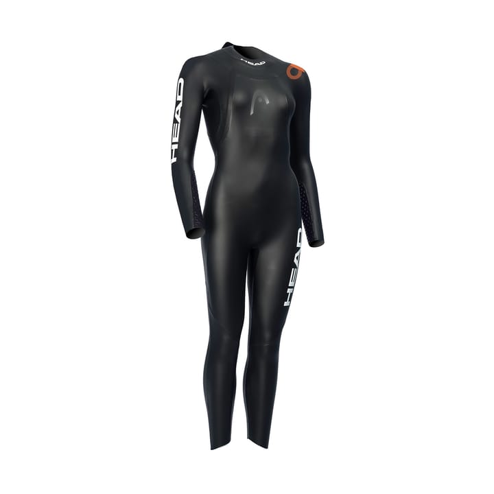 Women's Open Water Shell Wetsuit Black/Orange Head