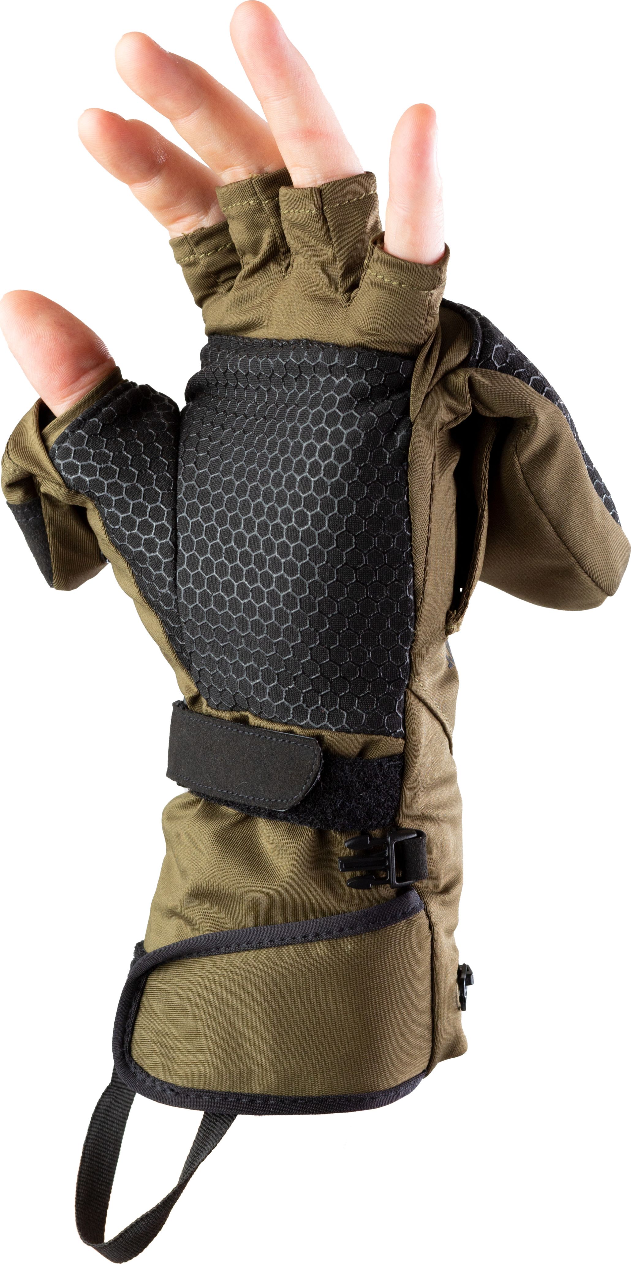 Heat Experience Heated Hunt Pullover Mittens Green/Black Kjøp