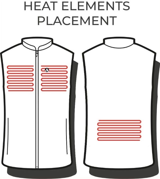 Heat Experience Men´s Heatx Everyday Vest M'S V2 Black Heat Experience