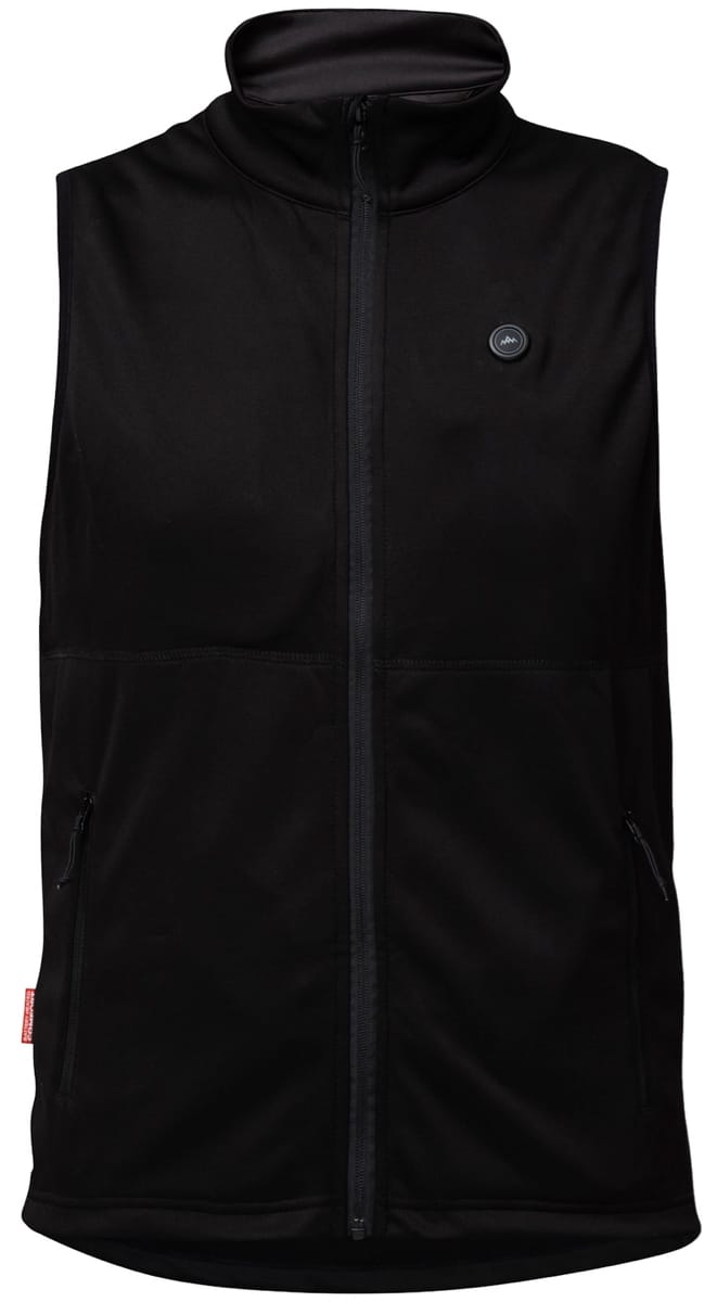 Heat Experience HeatX Heated Fleece Vest Mens Black Heat Experience