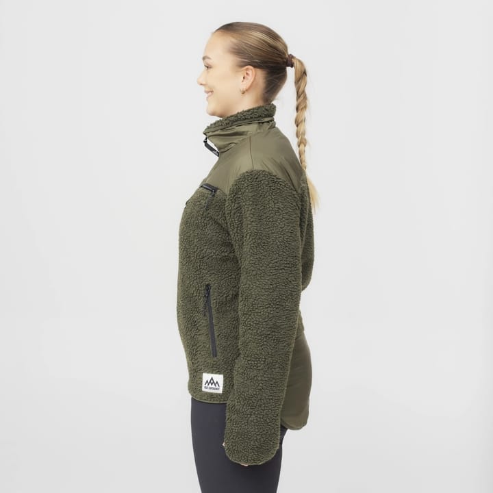 Heat Experience Heated Pile Fleece Unisex Olive Green Heat Experience