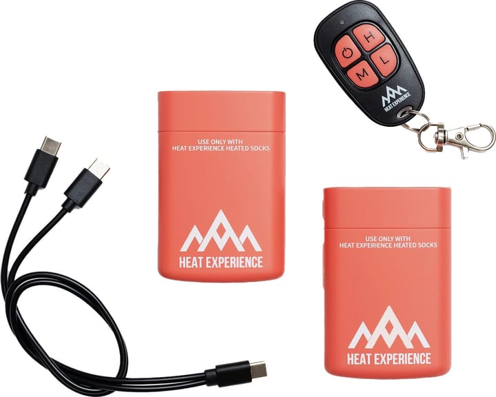 Heat Experience Socks Battery (Pair) With Remote V2 Black Heat Experience