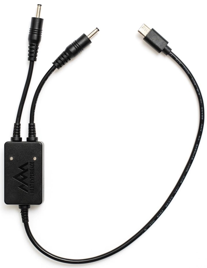 Heat Experience Usb-C Charging Cable For Gloves Battery Black Heat Experience