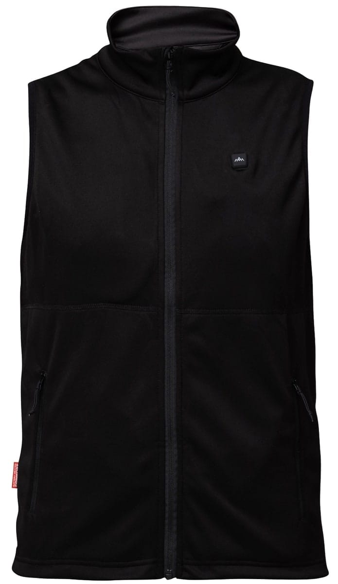 Heat Experience HeatX Heated Fleece Vest Mens Black Heat Experience