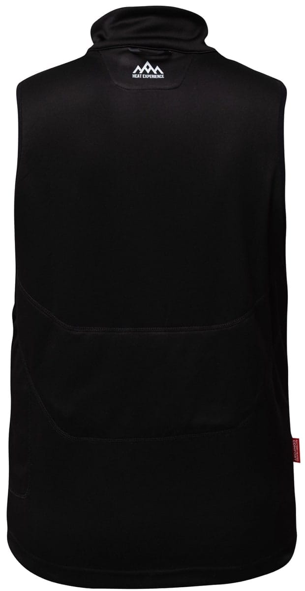Heat Experience HeatX Heated Fleece Vest Mens Black Heat Experience