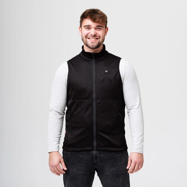 Heat Experience HeatX Heated Fleece Vest Mens Black Heat Experience