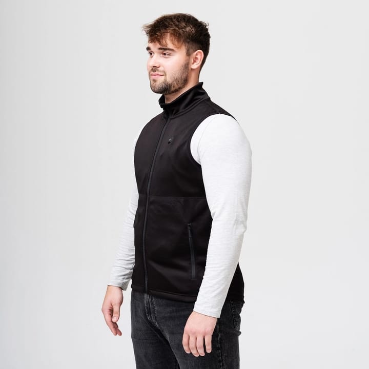 Heat Experience HeatX Heated Fleece Vest Mens Black Heat Experience