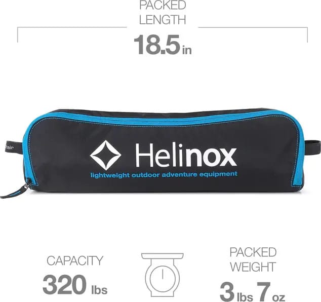 Helinox Beach Chair Black/Cyan Blue Helinox