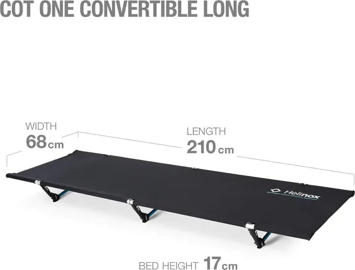 Helinox Cot One Convertible Long Black/O Blue Helinox Helinox Cot One Convertible Long Black/O Blue Helinox