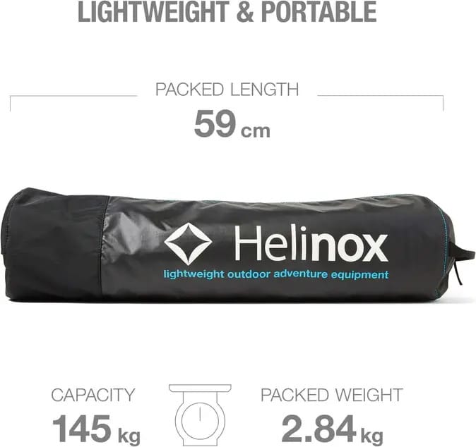 Helinox Cot One Convertible Long Black/O Blue Helinox