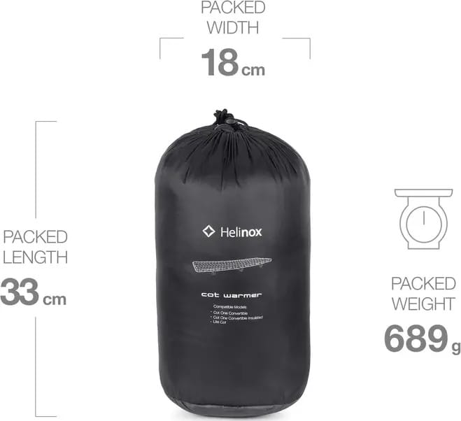 Helinox Fleece Cot Warmer Black Helinox