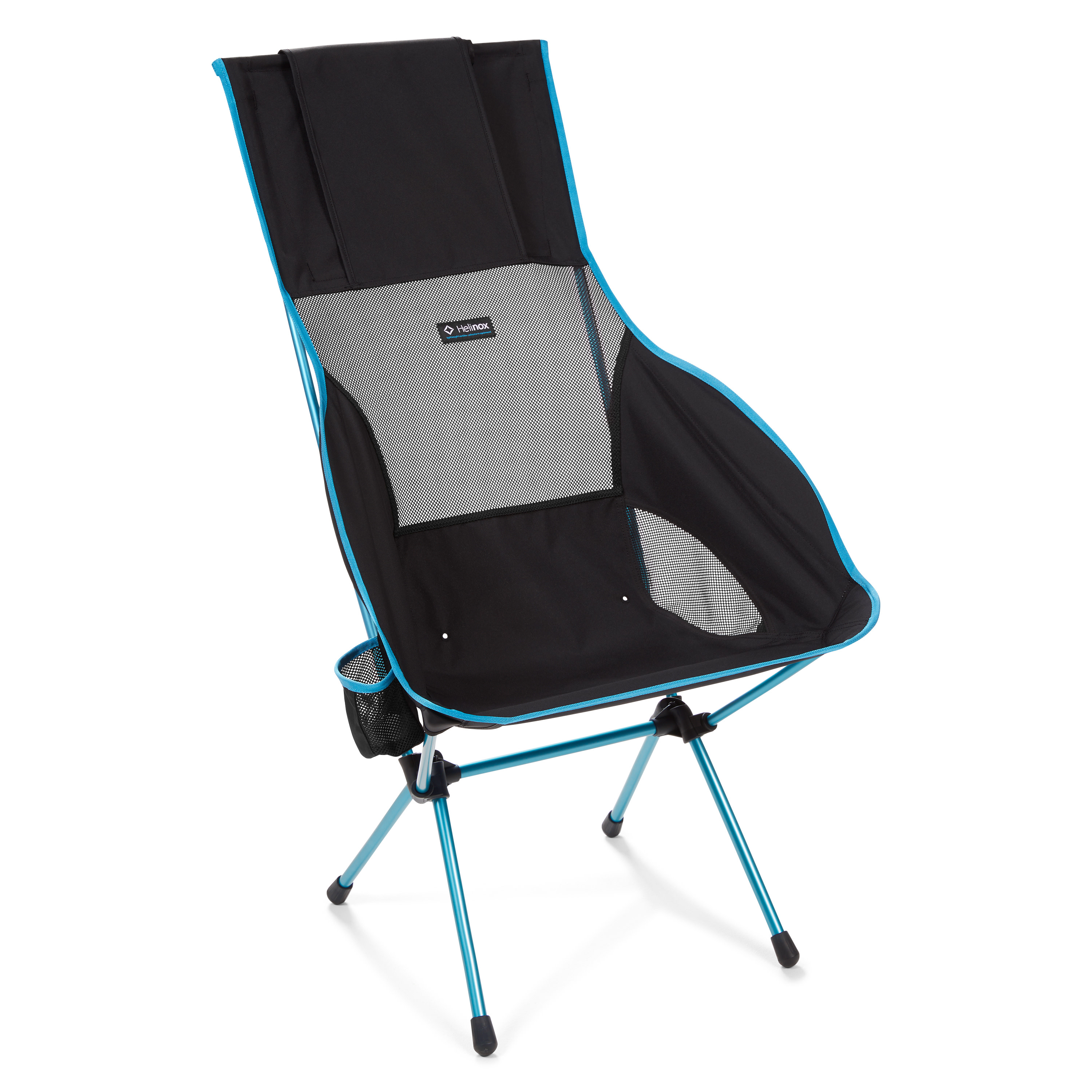 Helinox Savanna Chair Black Black/O Blue Campingmöbler Black/blue OneSize