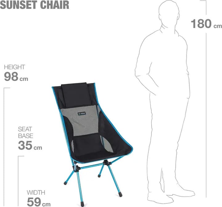 Helinox Sunset Chair Black/O Blue Helinox