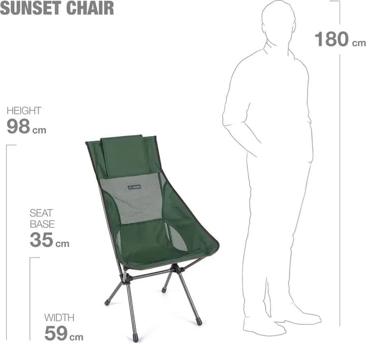 Sunset Chair Forest Green/ Steel Grey Helinox