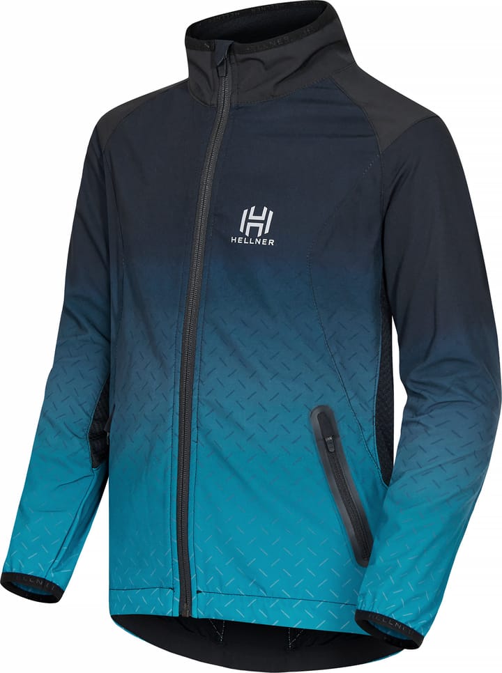 Juniors' Harrå Hybrid Jacket Biscay Bay Hellner
