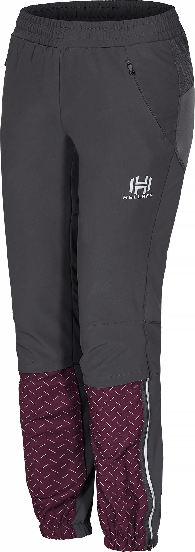 Hellner Harrå Hybrid Pants Women Grape Wine Hellner