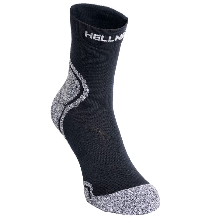 Hellner Hellner Running Socks Mid Comfort Jet Black Hellner