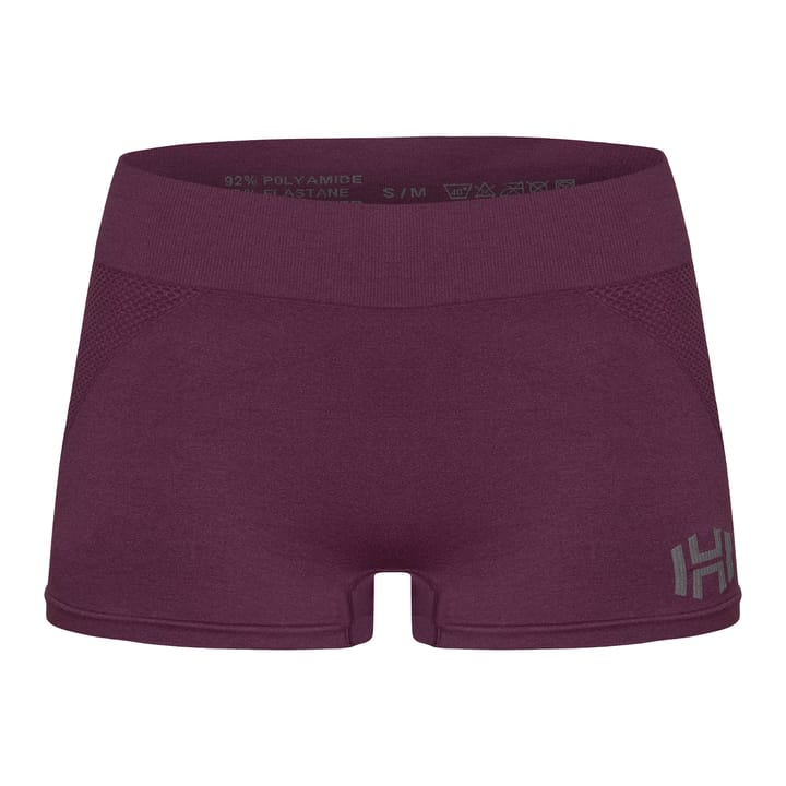 Women's Jertta Seamless Boxers Grape Wine Hellner